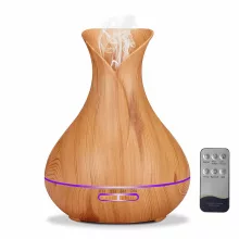 Ultrahangos Aroma Diffúzor – Tulipán Alakú, Fahatású Fenyő Színű