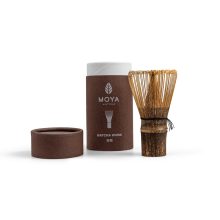 Chasen Sötét Bambusz Teakeverő Ecset Papír Dobozban