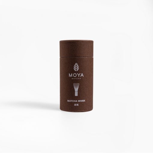 Chasen Sötét Bambusz Teakeverő Ecset Papír Dobozban Zárva