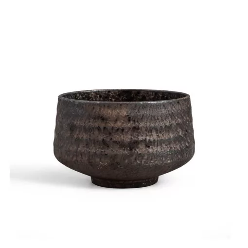 Japán Kerámia Matcha Tál - Hagane