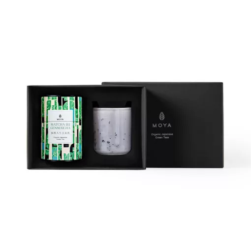 Moya Maru-chan Organikus Szálas Tea Szett - Matcha Iri Genmaicha 60 g