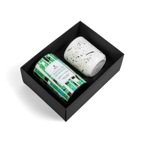 Moya Shimo Organikus Szálas Tea Szett - Matcha Iri Genmaicha 60 g